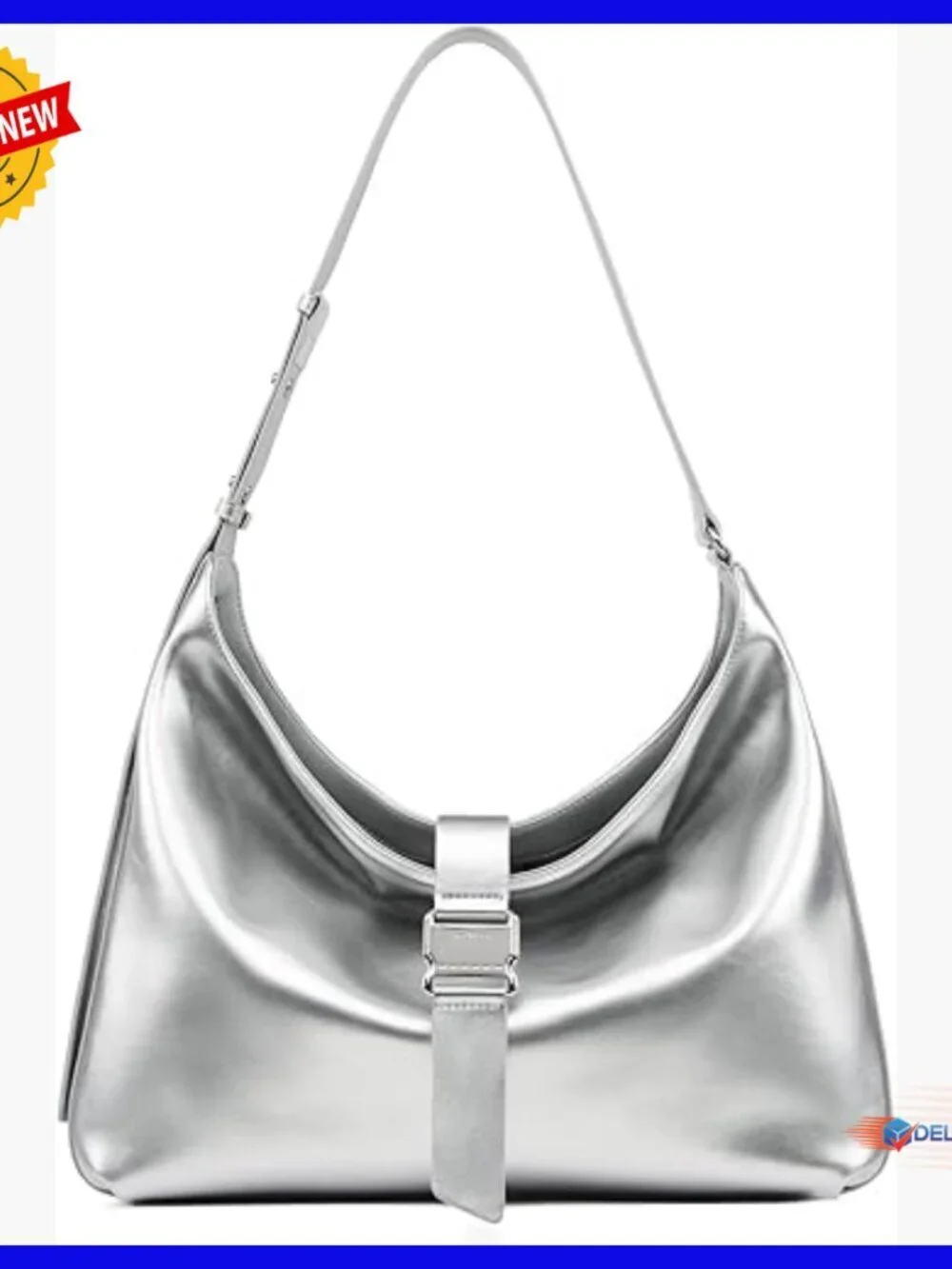 Large Leather Hobo Bag Crossbody Purse Adjustable Strap Spacious Vintage